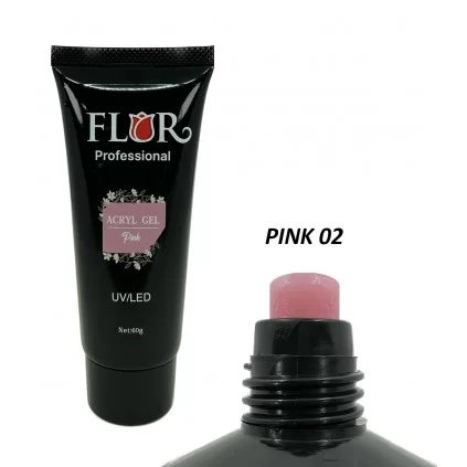 پلی ژل فلور FLOR 60ml - صورتی 02