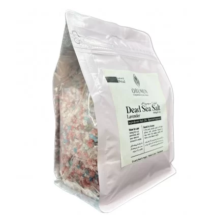 نمک دریایی 1500 گرم اورامان ORUMUN - اسطوخودوس حاوی گل خشک