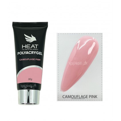 پلی ژل ناخن هیت HEAT CAMOUFLAGE PINK 30g