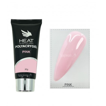پلی ژل صورتی ناخن هیت HEAT PINK 30g