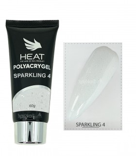 پلی ژل شیری شاین دار هیت HEAT SPARKLING4 60g