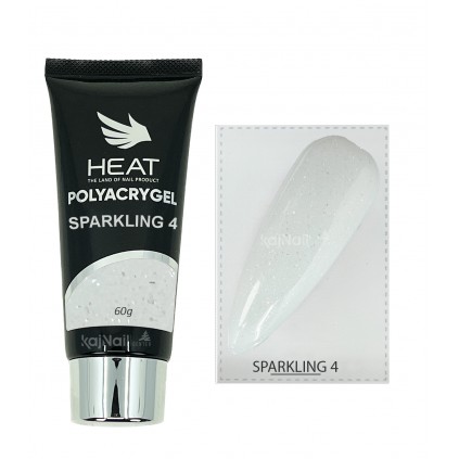 پلی ژل شیری شاین دار هیت HEAT SPARKLING4 60g