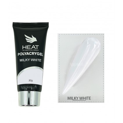 پلی ژل 30 میل شیری هیت HEAT MILKY WHITE