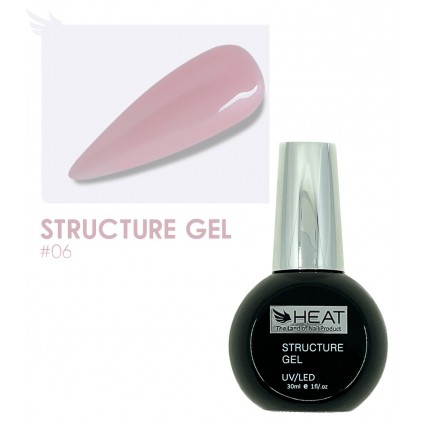 رابر بیس صورتی طبیعی 30 میل هیت HEAT STRUCTURE GEL 06