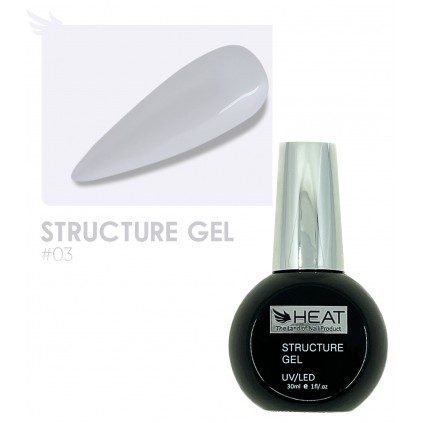 رابر بیس شیری شاین دار 30 میل هیت HEAT STRUCTURE GEL 03