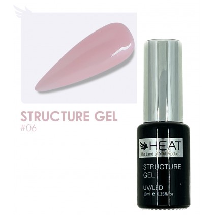 رابر بیس صورتی طبیعی 10 میل هیت HEAT STRUCTURE GEL 06