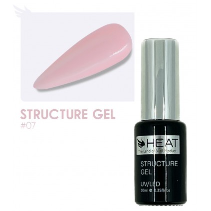 رابر بیس صورتی 10 میل هیت HEAT STRUCTURE GEL 07