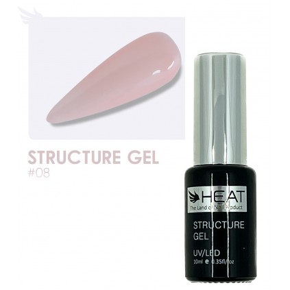 رابر بیس هلویی 10 میل هیت HEAT STRUCTURE GEL 08