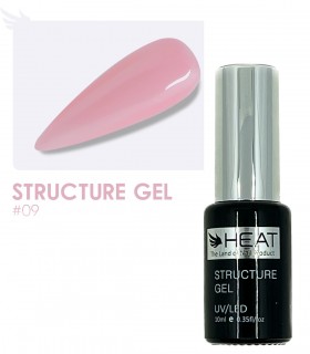 رابر بیس صورتی 10 میل هیت HEAT STRUCTURE GEL 09