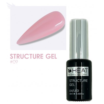 رابر بیس صورتی 10 میل هیت HEAT STRUCTURE GEL 09