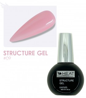 رابر بیس صورتی 30 میل هیت HEAT STRUCTURE GEL 09