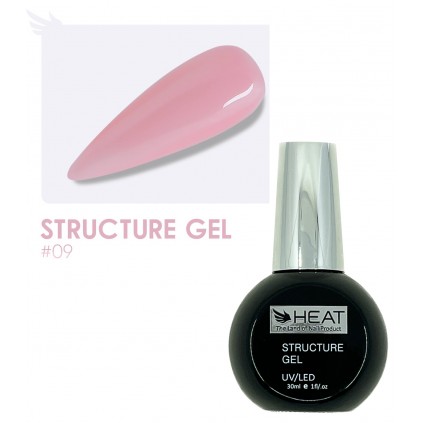 رابر بیس صورتی 30 میل هیت HEAT STRUCTURE GEL 09