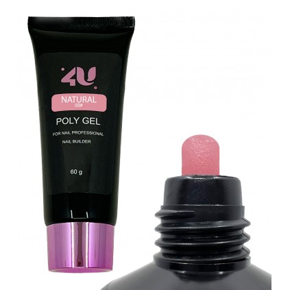 پلی ژل صورتی کمرنگ فوریو NATURAL 4U
