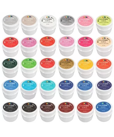 پک 30 عددی ژل 3D کاسه ای طراحی ناخن KOLOR PRO