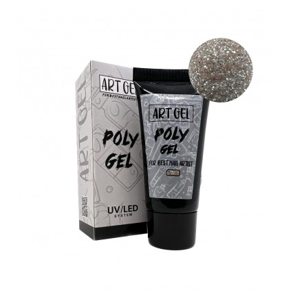 پلی ژل هلویی شاین دار آرت ژل ART GEL SHYNY PEACH 05 30ml