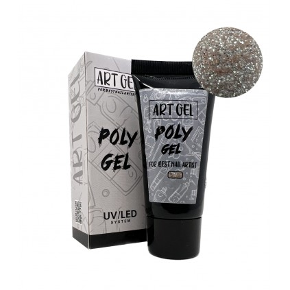 پلی ژل هلویی شاین دار آرت ژل ART GEL SHYNY PEACH 05 60ml