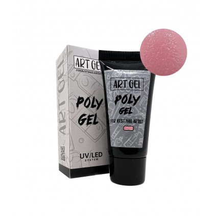 پلی ژل صورتی پررنگ آرت ژل ART GEL COVER PINK 06 30ml