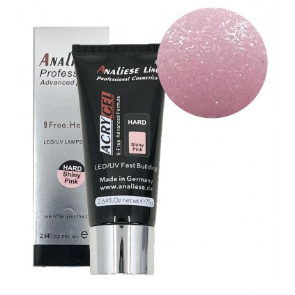 پلی ژل هارد آنالیز صورتی شاین دار ANALIESE 75g SHINY PINK