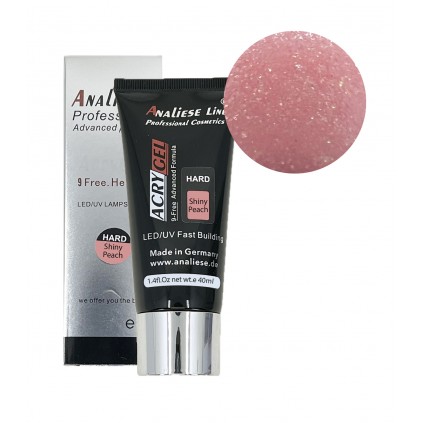 پلی ژل هارد آنالیز هلویی شاین دار ANALIESE 40g SHINY PEACH