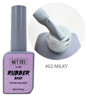 رابر بیس شیری آرت ژل ARTGEL RUBBER BASE 02