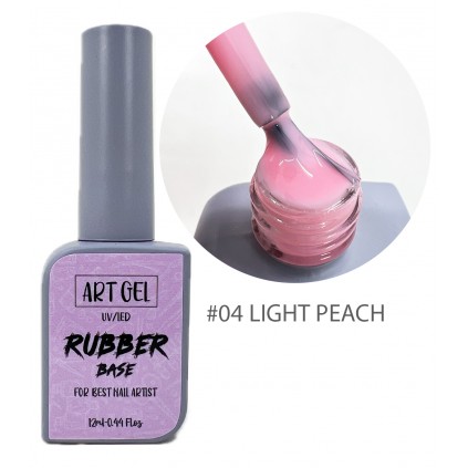رابر بیس هلویی روشن آرت ژل ARTGEL RUBBER BASE 04