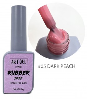 رابر بیس هلویی تیره آرت ژل ARTGEL RUBBER BASE 05