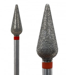 سرسوهان مانیکور روسی KMIZ 61 مخروطی نوار قرمز