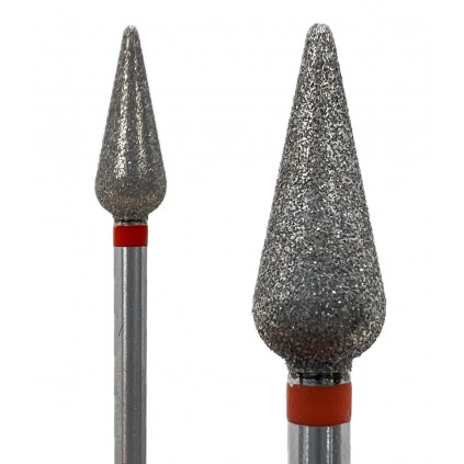 سرسوهان مانیکور روسی KMIZ 61 مخروطی نوار قرمز