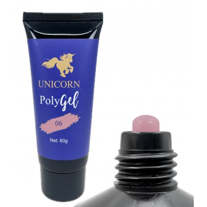 پلی ژل 60 میل هلویی یونیکورن UNICORN COVER PINK - 06