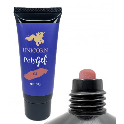 پلی ژل 60 میل هلویی یونیکورن UNICORN COVER PEACH - 04