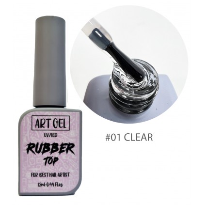 رابر تاپ کلیر آرت ژل ARTGEL RUBBER TOP 01