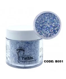 دیزاین پودر اکلیلی ناخن تتیس B051 TETIS