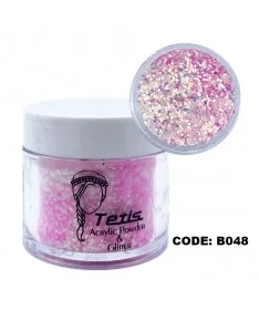 دیزاین پودر اکلیلی ناخن تتیس B048 TETIS