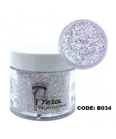 دیزاین پودر اکلیلی ناخن تتیس B034 TETIS