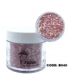 دیزاین پودر اکلیلی ناخن تتیس B040 TETIS