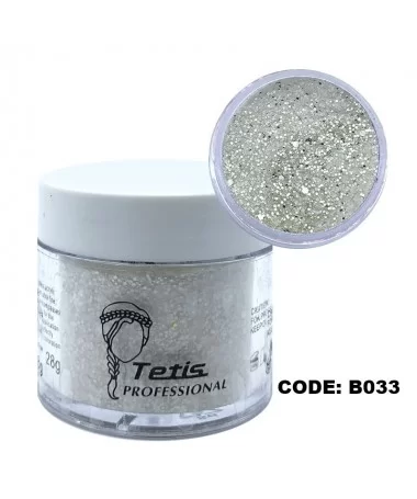 دیزاین پودر اکلیلی ناخن تتیس B033 TETIS