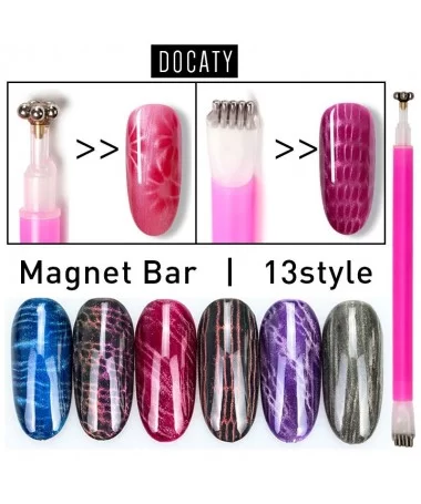 مگنت ناخن دوسر طرح گل و پوست سوسمار