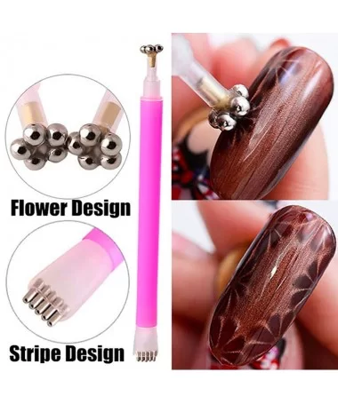 مگنت ناخن دوسر طرح گل و پوست سوسمار