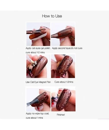 مگنت ناخن دوسر طرح گل و پوست سوسمار