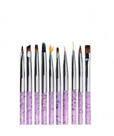 قلم طراحی ناخن پک 10عددی NAIL BRUSH