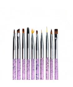 قلم طراحی ناخن پک 10عددی NAIL BRUSH