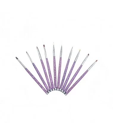 قلم طراحی ناخن پک 10عددی NAIL BRUSH