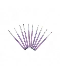 قلم طراحی ناخن پک 10عددی NAIL BRUSH