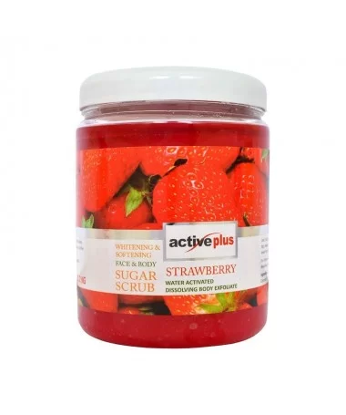 اسکراب صورت و بدن توت فرنگی اکتیو پلاس ACTIVE PLUS