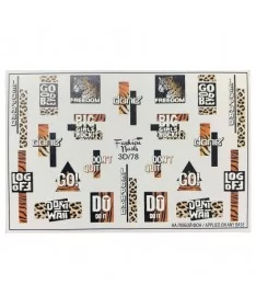 اسلایدر (لنز) ناخن فشن نیلز FASHION NAILS 3D/78