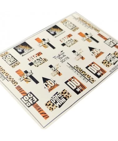 اسلایدر (لنز) ناخن فشن نیلز FASHION NAILS 3D/78