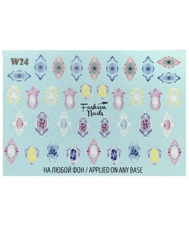 اسلایدر (لنز) ناخن فشن نیلز FASHION NAILS W24