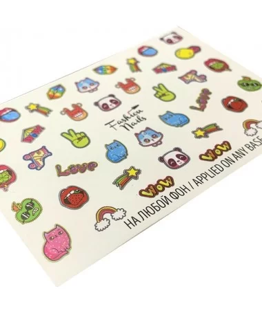 اسلایدر (لنز) ناخن فشن نیلز FASHION NAILS M199