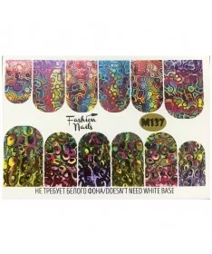 اسلایدر (لنز) ناخن فشن نیلز FASHION NAILS M137