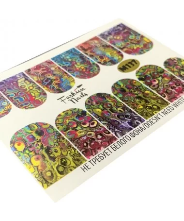 اسلایدر (لنز) ناخن فشن نیلز FASHION NAILS M137